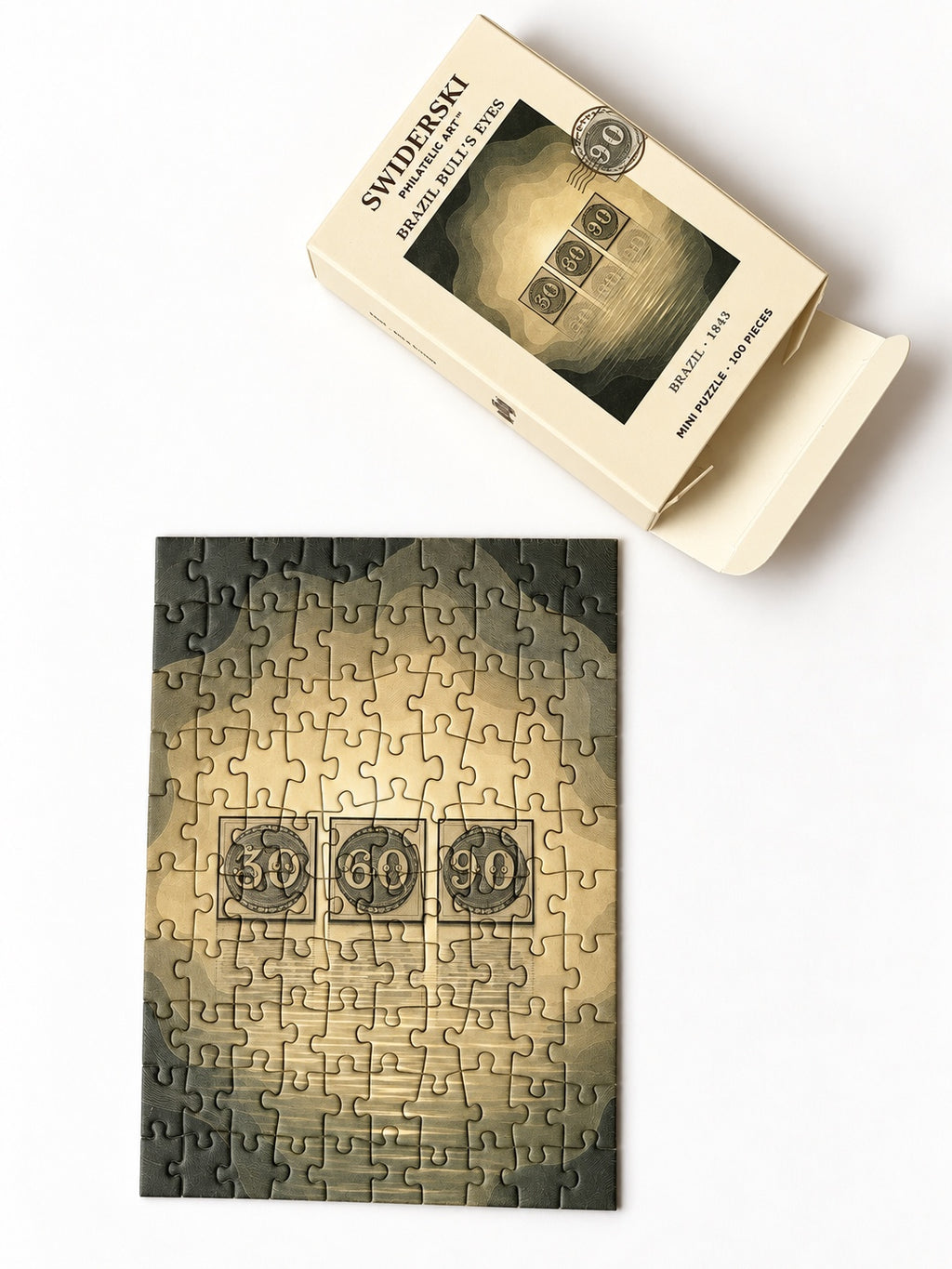 Olho de Boi – The Bull’s Eyes — mini puzzle and box
